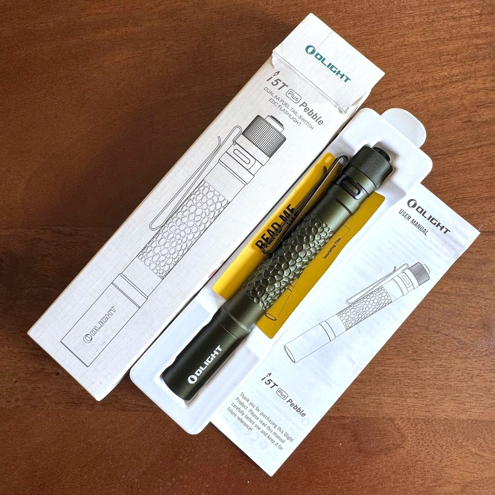 Olight i5T Plus Pebble OD Green Rare Discontinued EDC Light 55 Lumens Cool White